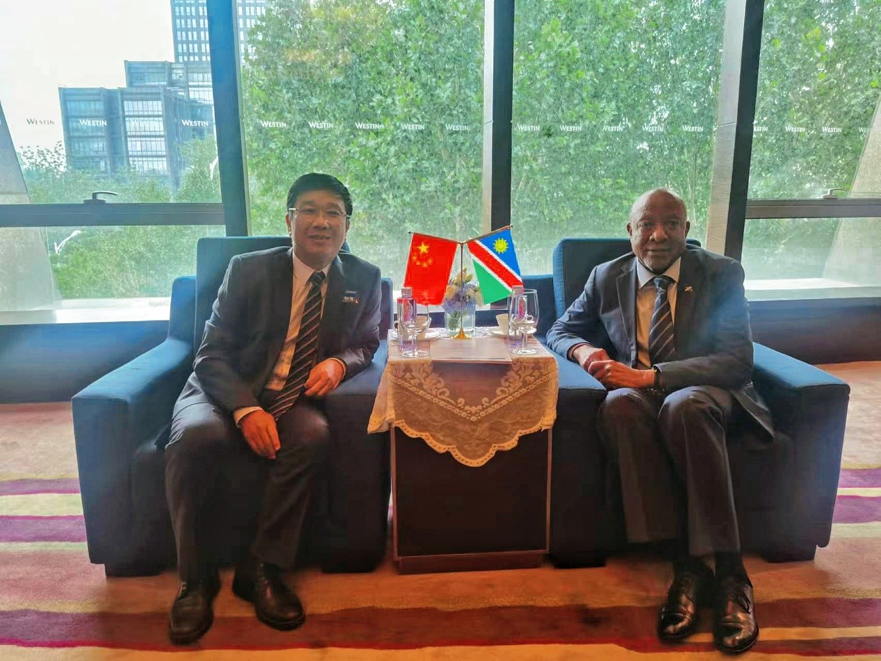 中非合作论坛期间九洲酷游资源 董事长王平卫拜会三国总统