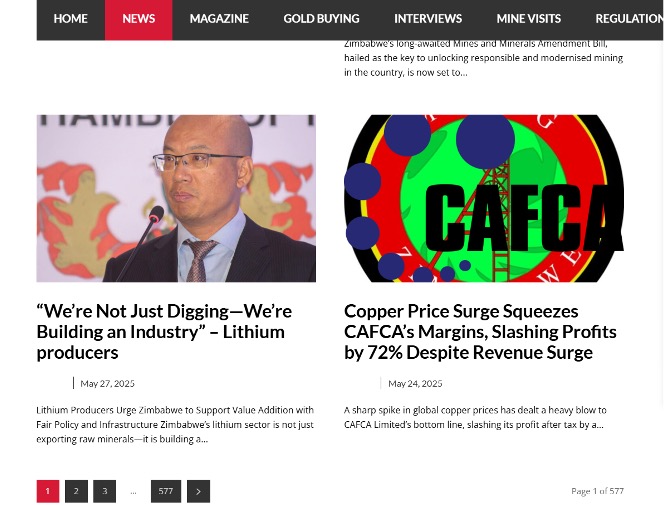 九洲酷游资源比基塔矿业总经理宫学东受邀参加 2025年津巴布韦矿业商会年度矿业会议